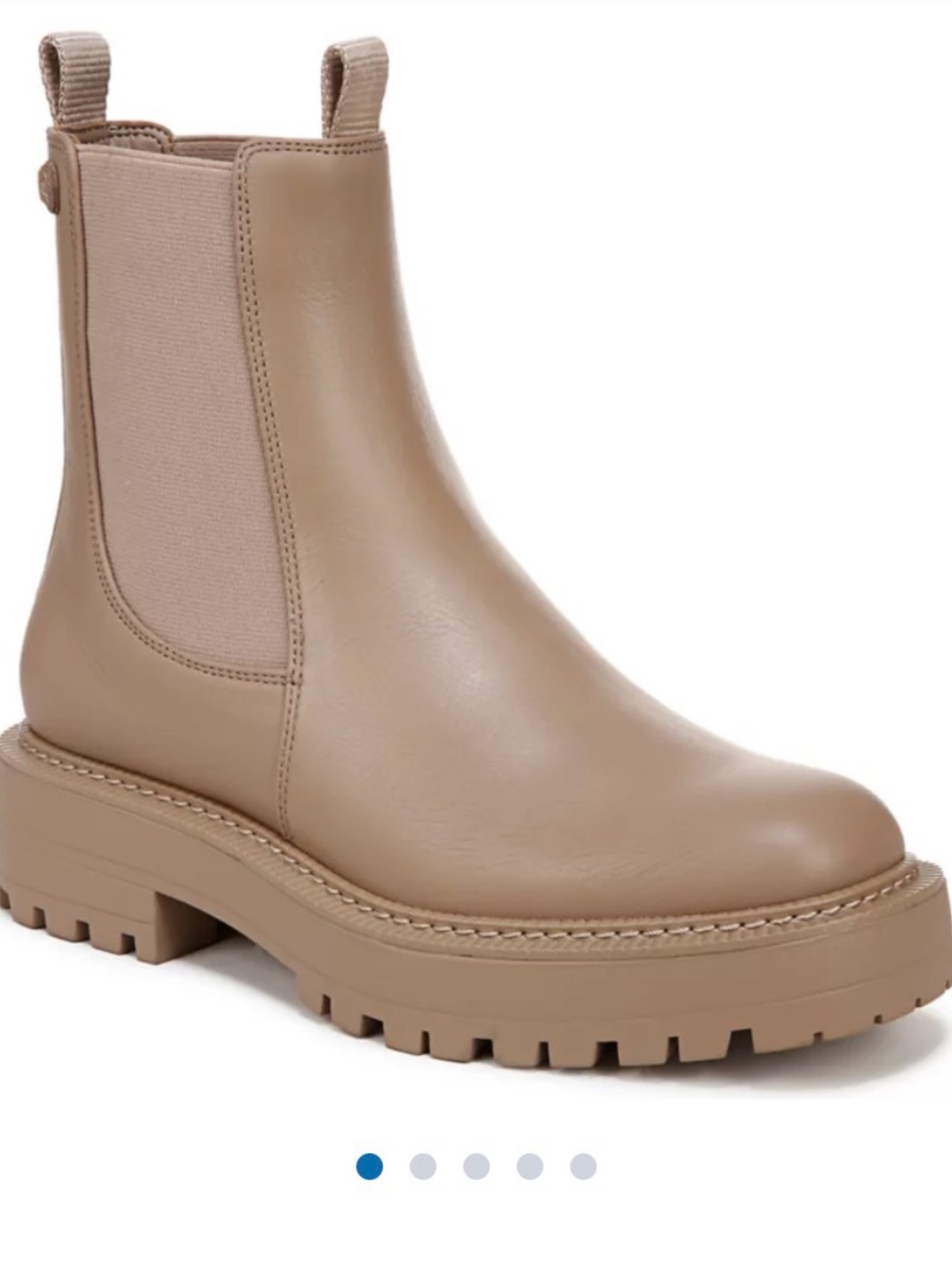 Sam Edelman Laguna Chelsea Boots – Size 8 – Cedarwood / Nude Beige